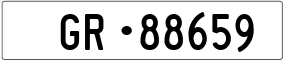 Trailer License Plate